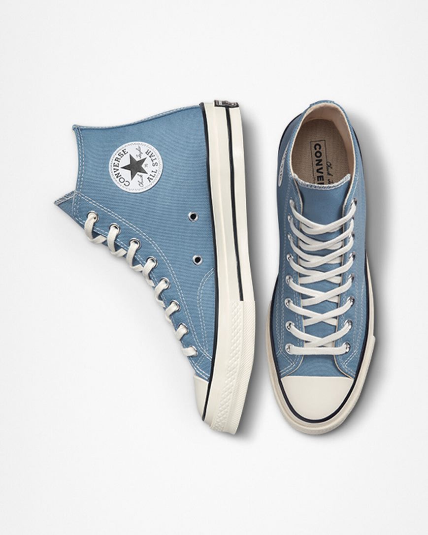 Women's Converse Chuck 70 Canvas High Top Shoes Indigo / Black | AU 069C5V